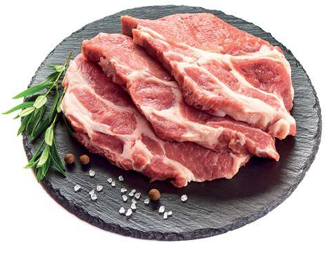 carne di maiale tagliata per salame
