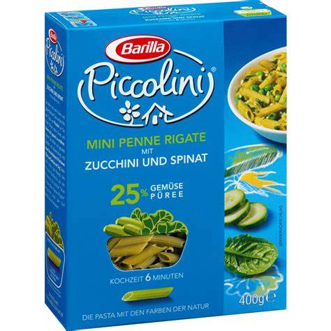 Piccolini Barilla con zucchine e spinaci