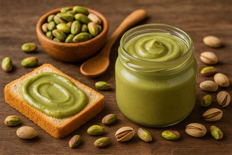 Crema al pistacchio spalmata sul pane