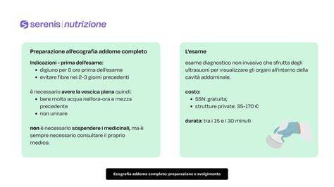 Infografica alimenti consentiti ecografia addominale