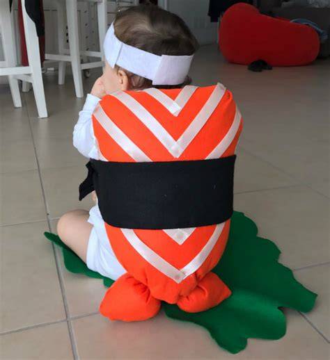 costume sushi fai da te per bambino
