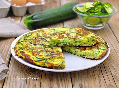 Frittata di polpa di zucchine in padella