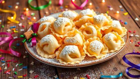 frittura dei tortellini dolci natalizi