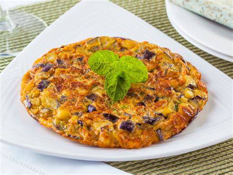 Frittata di melanzane mozzarella al forno