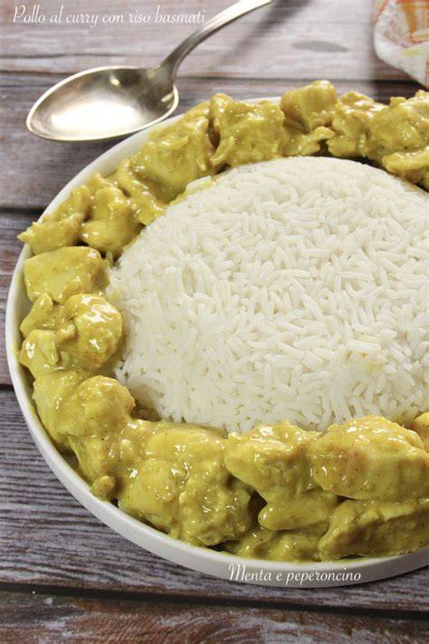 Calamari al curry con riso basmati