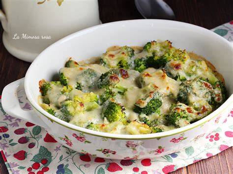 broccoli gratinati salsa gorgonzola