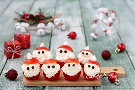 Babbi Natale salati pomodorini formaggio