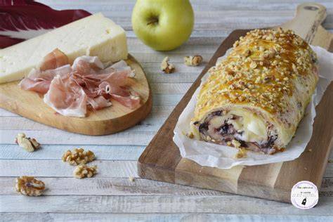 rotolo salato speck Asiago mela
