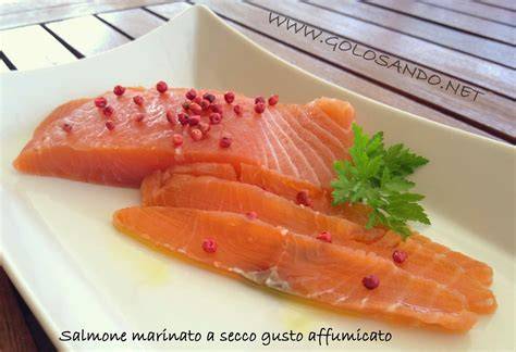 Filetto di salmone marinato a secco