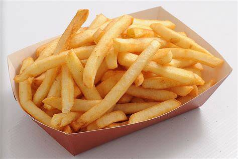 patatine fritte fresche in ape car