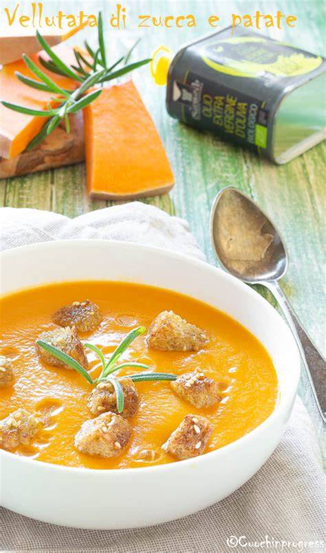Vellutata di zucca e patate cremosa
