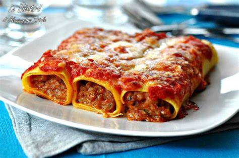 Manicotti ripieni di granchio al forno