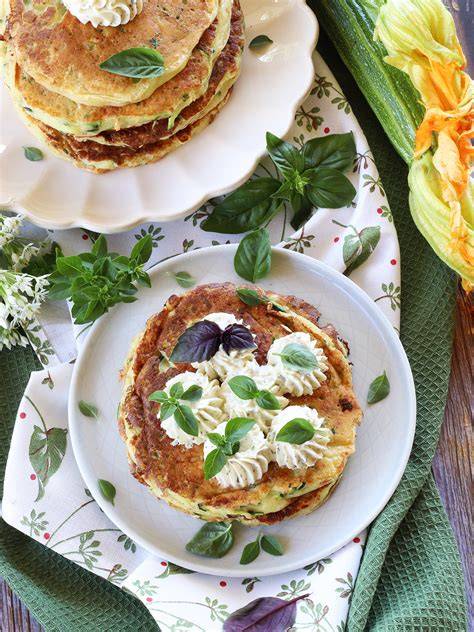 Pancakes di riso salati alle erbe