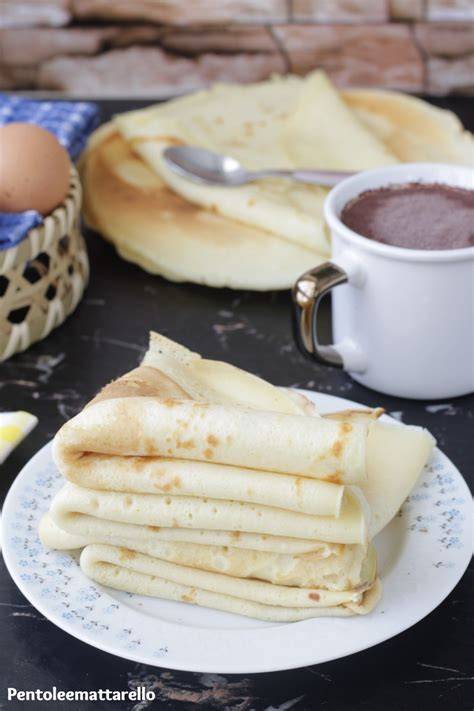 Crepe dolci con polpa di centrifuga