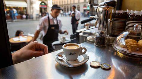 Bar Atlantic brioche e caffè al bancone