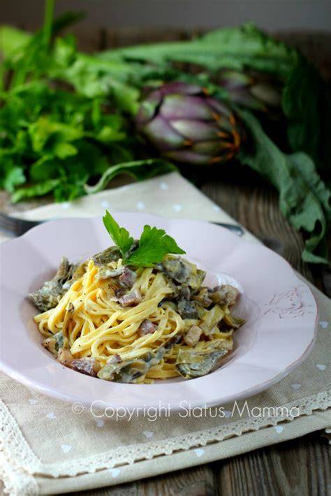 Tagliolini cremosi con tartufo e pancetta
