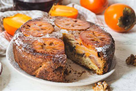 Dolce vegan ai cachi senza glutine