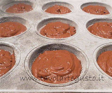 Impasto nei pirottini da muffin