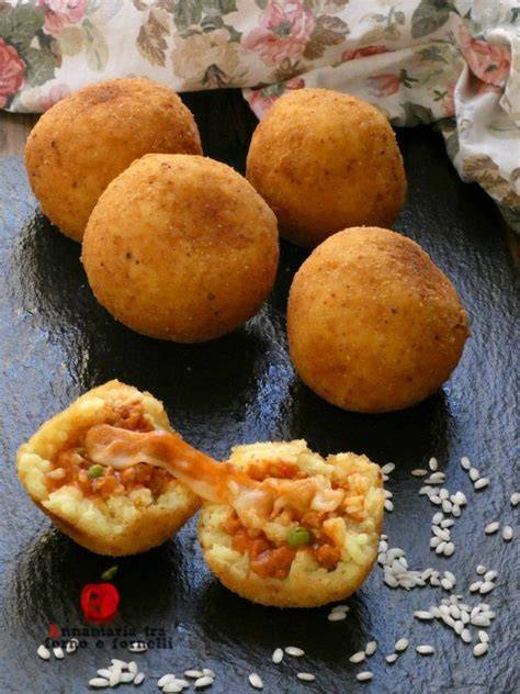 Arancini siciliani al ragù e piselli