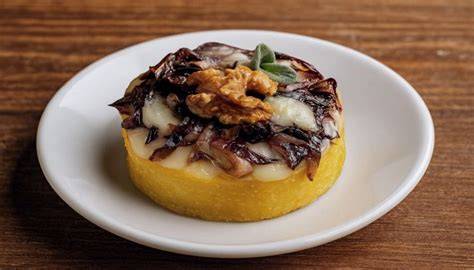 Bocconcini di polenta gorgonzola noci