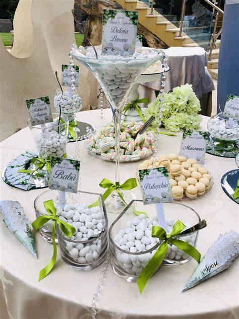 Confettata matrimonio tavolo decorato