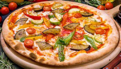 Pizza Margherita con verdure fresche