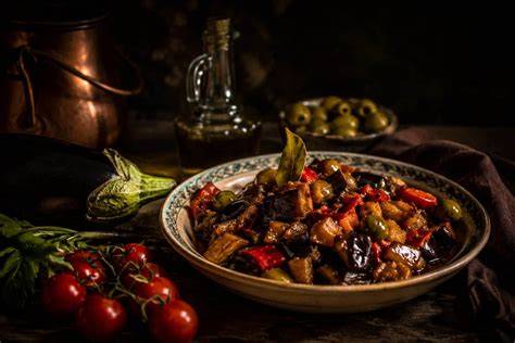 Ortaggi mediterranei stagionali per caponata